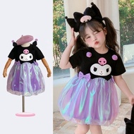 Children's Kuromi Clothes Sanrio Children's Clothing Dress Kuromi Skirt Girls Dress