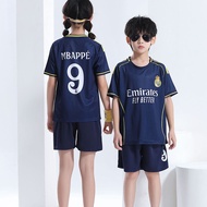 25-26 Season No.9 Mbappe Jersey for Kids Summer Children Football Jersey Youth Boy's Soccer Suits