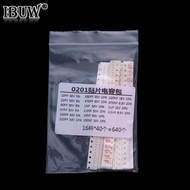 16Value Each 40PCS 0201 0402 capacitor smd kit 1pf 1uf 10uf   100NF 2.2UF 220PF 47PF