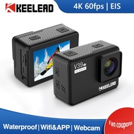 V39 Action กล้อง 4K 60FPS 20MP WiFi เว็บแคม 170D 2.0 ''LCD EIS Dual MIC กันน้ำ Pro หมวกนิรภัยกีฬา Cam VS EK7000