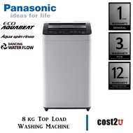 Panasonic NA-F80VB7HRT 8KG Top Load Washer
