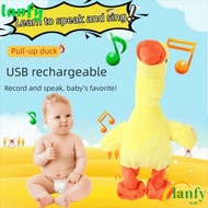 LANFY Talking Duck Toy, 138 Music Electric Walking Plush Duck, Cute Multifunctional Soft Plush Educa