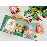 [Minimum Contents 3 Jars] FREE ANGPAO Envelopes/CHRISTMAS Decorations -/CHRISTMAS HAMPERS - Special Set - 2 Jar Cookies+Greeting Card/ MERRY CHRISTMAST BOX Cookie Package/CHRISTMAS HAMPERS/ CHRISTMAS HAMPERS CHRISTMAS GIFT Boxes/ CHRISTMAS Gifts/Christmas