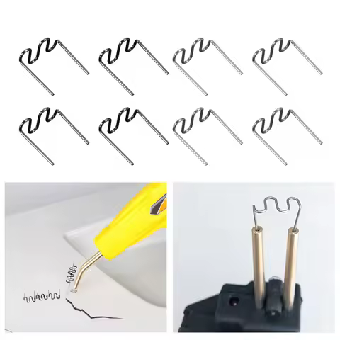 500pcs Plastic Repair Machine Welding Hot Stapler Pre Cut Waves Staple 0.6mm/0.8mm Big Waves Car Bum