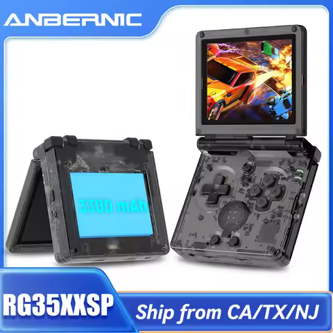 ANBERNIC RG35XXSP 3.5'' IPS Screen Flip Handheld Console Linux 64G System HDMI-compatible TV Output 