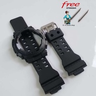 G-SHOCK GA100/GA110/GA120/GD100/GD110/GD12 G-SHOCK REPLACEMENT STRAP WITH BEZEL SET MATTE COLOR