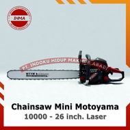 Chainsaw Motoyama 10000 26 inch LASER BLACK - Mesin Gergaji Kayu Mini