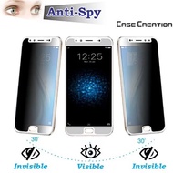 OPPO A37 A57 A77 R9S PRIVACY TEMPERED GLASS
