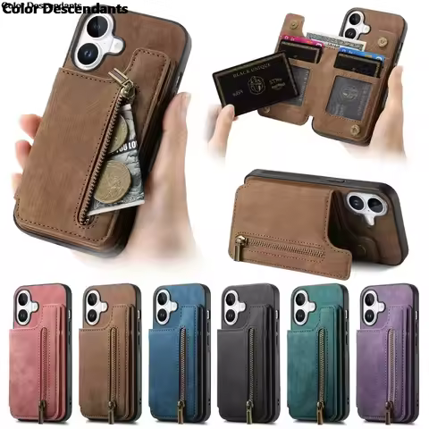 Honor X7c X8b X7b X6b 2024 Zipper Wallet Case For Huawei Honor X6A Plus Leather Back Cover Honor 400