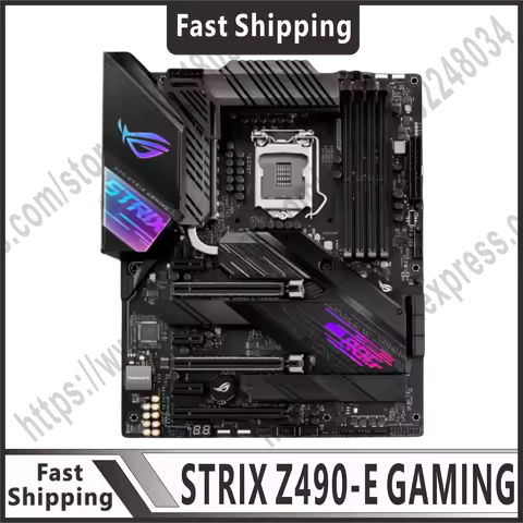 LGA 1200 Z490 motherboard ROG STRIX Z490-E GAMING DDR4 128GB M.2 PCI-E 3.0 USB3.2 ATX for 10th gener