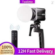 Andoer Tri-Color LED Video Light 60W COB Photography Light 2800K-6800K Dimmable with LCD Screen 9 FX