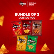 [Bundle of 3] Doritos Tortilla Chips Taco/ Smokin BBQ/ Nacho Cheese/ Roasted Corn/ Spicy Nacho/ Cool