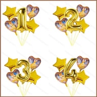 5pcs DSN Beauty and the Beast Theme Balloon Set Belle Princess Kids baby Birthday Party Decoration G