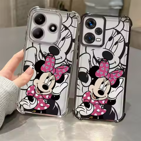 Clear Cover Phone Case for Xiaomi Redmi A3X A3 A5 K80 Pro 14C 13C K80 5G Cartoon Minnie