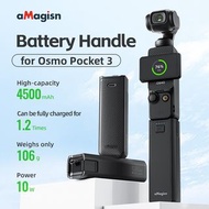 實體店鋪/SF (POCKET 2 $268 / POCKET 3 $298) AMAGISN For DJI Pocket 3 Battery Handle 3200mAh / 4500mAh Po