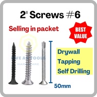 2'' Screw #6 / Tapping Screw / Drywall Screw / Self Drilling Screw / Skru Tapping