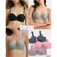 FELANCY Women's Thin Foam Underwire Bra Half Cup 34B 36B 38B Underwire Underwear 242F