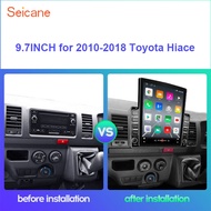 Seicane 9.7นิ้ว QLED Tesla Style Android 15.0จีพีเอสรถยนต์วิทยุเครื่องเล่นมัลติมีเดียสำหรับ2010-2018