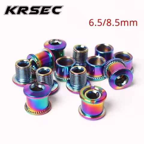 6.5/8.5mm Bicycle Chainring Bolts 4/5pc Ultralight Bike Chainwheel Screws Stainless Chainring Screws