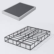 XINXINYAN Box Spring Queen Size 5 Inch High, Heavy Duty Mattress Foundation, Sturdy Meta Box Springs