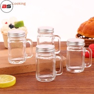 BS 1Pc 40ml Mini Jam Honey Jar Portable Leakproof Coffee Milk Juice Bottle With Lid Home Party Bar V
