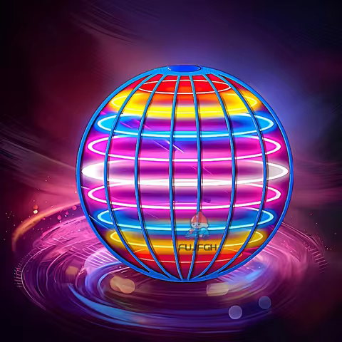 Flying Ball Suspension Color Led Automatic Boomerang Ball Black Tech Magic Ball Flying Toys Gyroscop