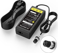 36V Electric Bike Charger 42V2A with 3-Pin XLR Connector Male for 36V Ebike Battery Adapter Power Co