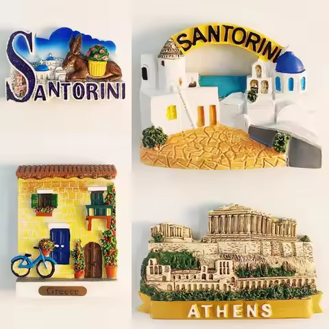 Greece Travelling Souvenirs Athens Acropolis Parthenon Temple Fridge Magnets Wedding Gifts Refrigera