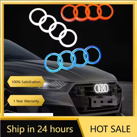 2025 Hot 4D refitted LED lamp car front grille luggage logo for AUDI A3 A4 A5 A6 A7 A8 S3 S4 S5 S6 S