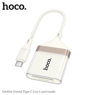 Hoco UA40A 2-in-1 card reader with typeC to SD/TF plug, supports transmission up to 2TB