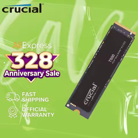 Crucial T500 New Original Internal Solid State Drive Gen4 NVMe M.2 SSD 500GB/1TB Max 7300MB/s Deskto