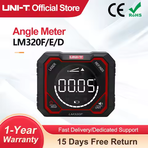 UNI-T Magnetic Inclinometer LM320D LM320E LM320F Angle Finder Digital Level Protractor 4*90 Degree R