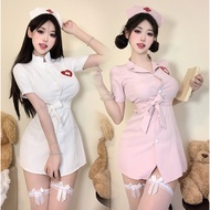 Woman Cosplay Roleplay Nurse Uniform sexy Lingerie Nurse Charming Costume Outfit Set