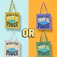 Canvas Tote bag / Canvas Tote bag with Character Words / Large Tote bag