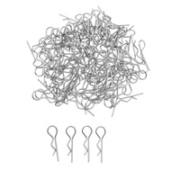 [mcfsnzwtxz1bw] RC Accessories 1/10 Medium RC Car/Truck/Buggy Metal Body Clips - 100 Pieces 100pcs-S