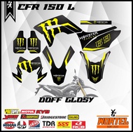 Striping Stiker List Decal Motor CRF 150 Monster Energy (FULL BODY)