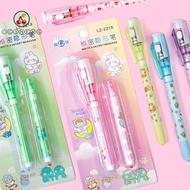 ERZAP Invisible Pen With Refills, Led UV Lamp Mysteriously Disappearing Cute Invisible Marker, Funny