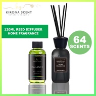 Kirona Scent Spa Frosted Black 120ml Aroma Reed Diffuser Home Fragrance. 60 Aromatherapy Fragrances. Hotel and Luxurious Scents. Reed Sticks Diffuser