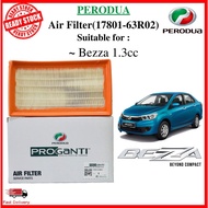 PERODUA BEZZA 1.3CC ENGINE AIR FILTER (17801-63R02) Perodua 0W20 Perodua Bezza Air filter