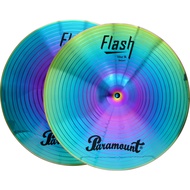 Paramount Flash Series Stainless Steel Cymbal ฉาบ แฉ สี Rainbow Splash Crash Ride Hihat China Ozone