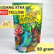 El Barca (NEW) UDANG BARCA Xtra Red Yellow 50 gram | Pakan Channa