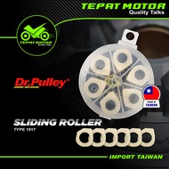 DRPULLEY SLIDING ROLLER HIGH PERFORMANCE 8-15GR NEW VESPA PIAGGIO(1917) RACING BRASS TEFLON MATERIAL