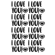 Stiker I love you saiz A4 belon 10 inci
