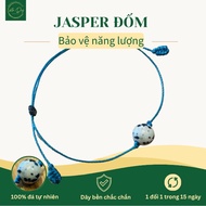 Handmade Spotted Stone Bracelet – Dalmatian Jasper Minimal Bracelet