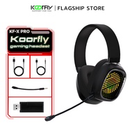 KF-X Pro E-Sport Gaming Headset Wireless ถอดได้ หูฟังเกมมิ่งไร้สาย channel Tri-mode ไฟ RGB รองรับบล