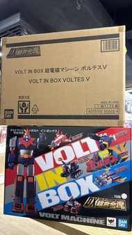 (N)開封品 Bandai DX Soul Of Chogokin Volt In Box Voltes V Volt Machine V型電磁俠 超合金魂 菠蘿5號 超巨大機械人本體 加 大鳥島基地