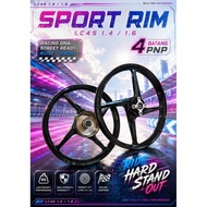 Enkei 4 Batang LC4S Sport Rim 1.4/1.6 PNP Rim EZ115, LAGENDA 115, 115FI, LC135, LC V1-V7