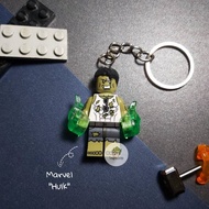 GANTUNGAN Lego Marvel Avengers Minifigure Hulk Keychain