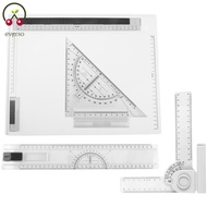 Portable A4 Drawing Board Drafting Table Nonslip Architectural Drafting Tool Set Versatile Architect