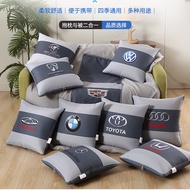 Car logo Backrest Pillows, 3-In-1 Multifunctional Thin Pillows And Pillows